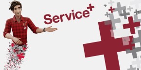 Mascot Max presents the Plus Services